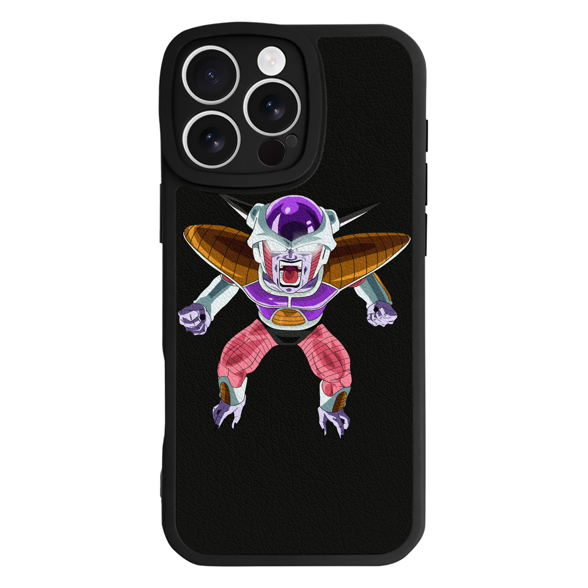 （画像用） ドラゴンボール フリーザ DRAGON BALL Frieza 【iPhone 16シリーズ対応】シリコンスマホケース（レザー調） 材質：シリコン